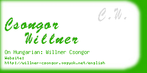csongor willner business card